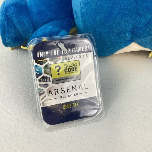 Roblox DevSeries Arsenal Reloaded Blue Rex 9" Plush Stuffed Animal Doll Toy 2022 - Picture 9 of 9